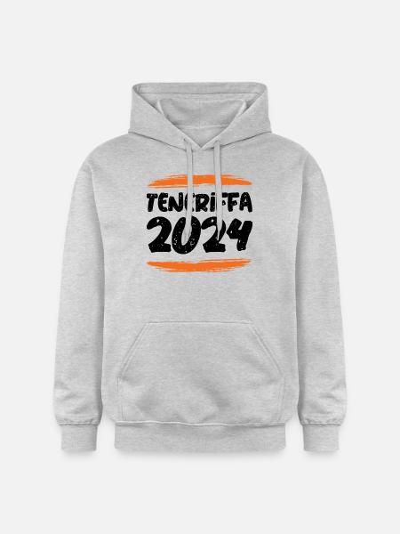 teneriffa 2024 - Gildan Unisex Softstyle® Midweight Hoodie - Hellgrau meliert