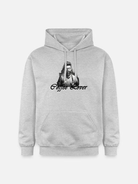 Barista Coffee Lover Black - Gildan Unisex Softstyle® Midweight Hoodie - light heather grey