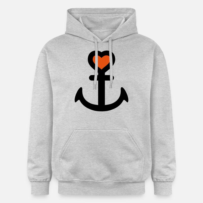 herzanker_062011a_2c - Sweat à capuche Softstyle® Gildan Unisexe - gris clair chiné