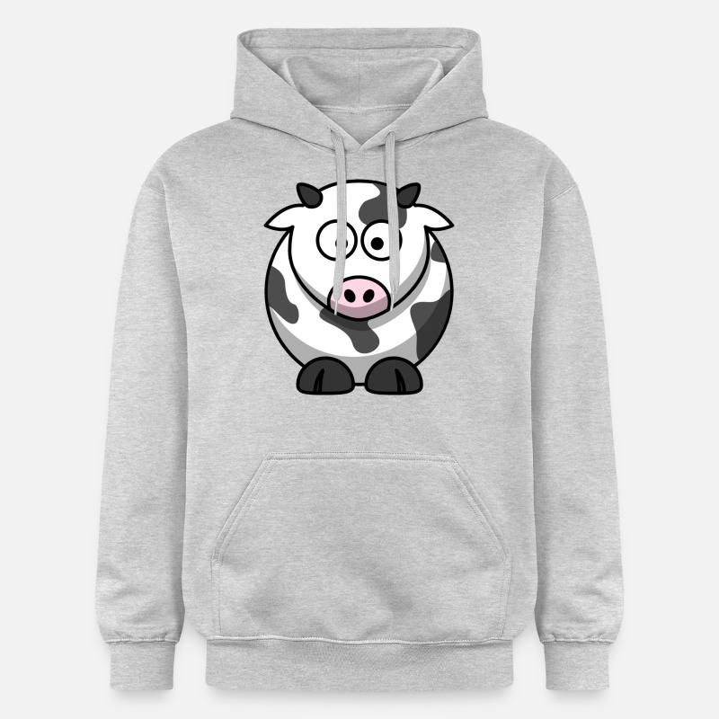 vache - Sweat à capuche Softstyle® Gildan Unisexe - gris clair chiné