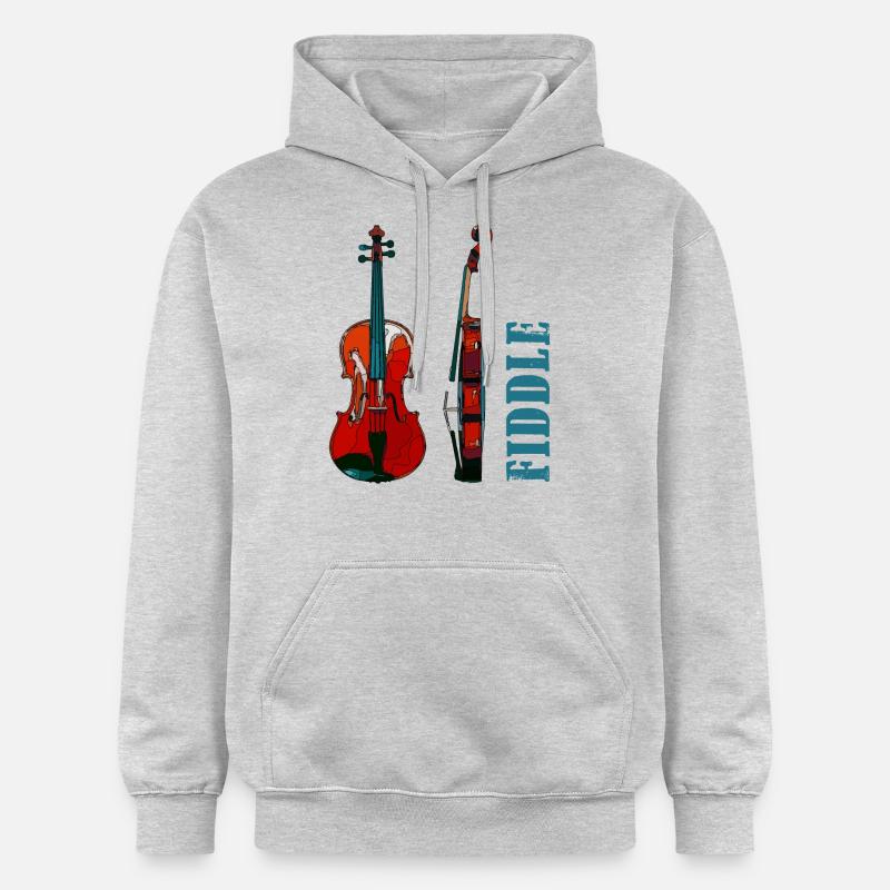 violon - Sweat à capuche Softstyle® Gildan Unisexe - gris clair chiné