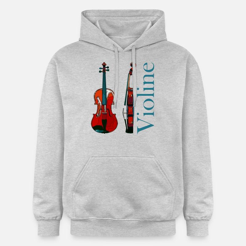 violon - Sweat à capuche Softstyle® Gildan Unisexe - gris clair chiné