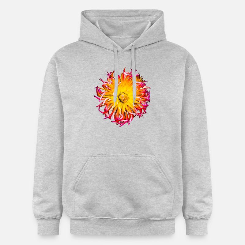 Bouquet de fleurs - Sweat à capuche Softstyle® Gildan Unisexe - gris clair chiné