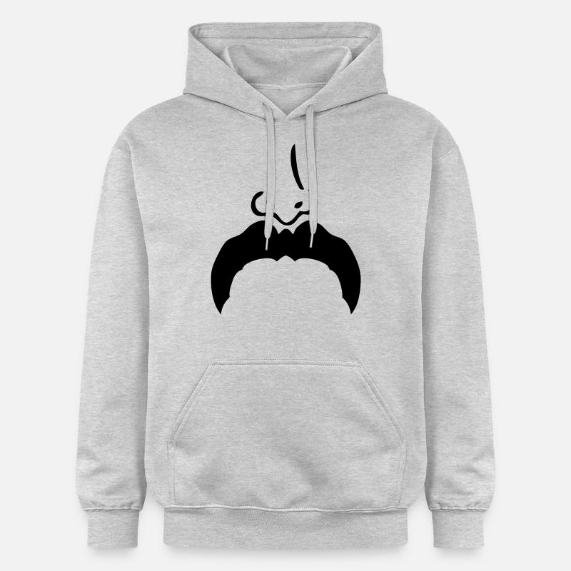 Schnurrbart Schnurrbart Nase nose7 - Gildan Unisex Softstyle® Midweight Hoodie - Hellgrau meliert