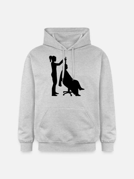 Coiffeur - Sweat à capuche Softstyle® Gildan Unisexe - gris clair chiné