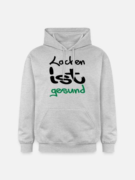 lachen ist gesund - Gildan Unisex Softstyle® Midweight Hoodie - Hellgrau meliert