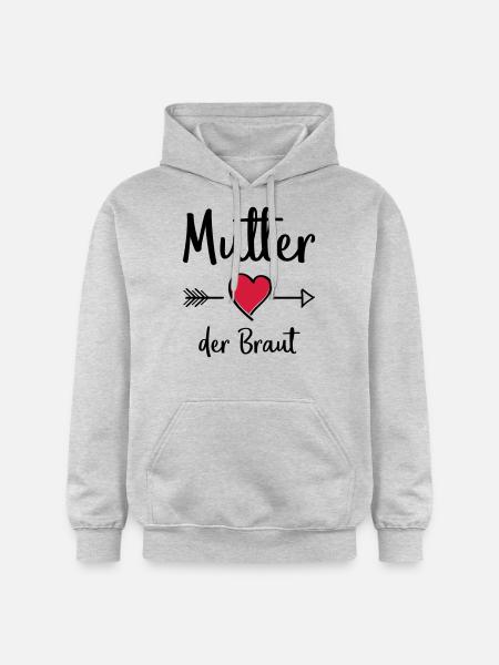 mutter der braut - Gildan Unisex Softstyle® Midweight Hoodie - Hellgrau meliert