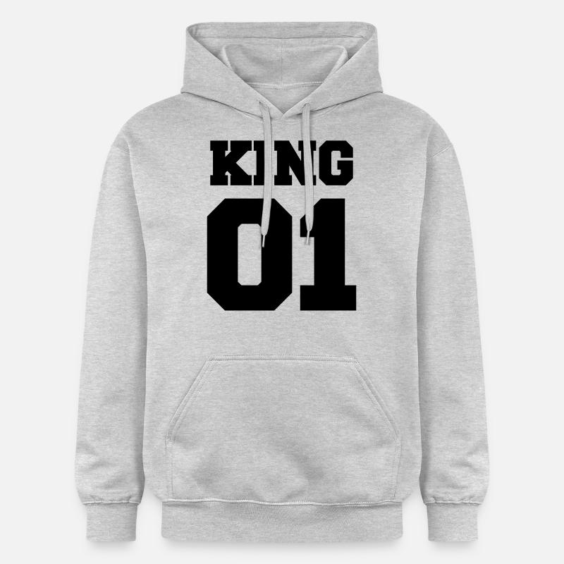 01_king - Sweat à capuche Softstyle® Gildan Unisexe - gris clair chiné