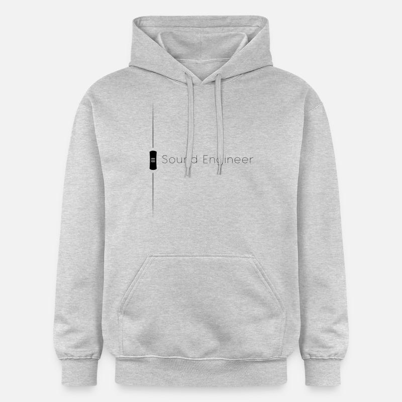 Ingénieur du son Fader Noir - Sweat à capuche Softstyle® Gildan Unisexe - gris clair chiné
