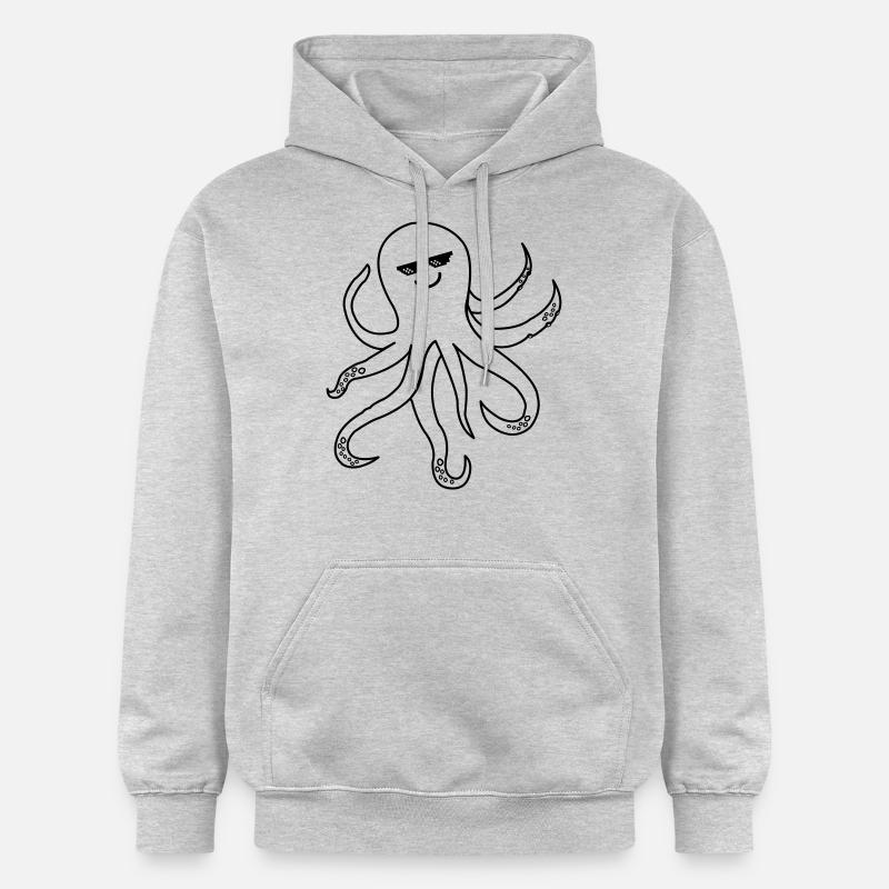 Octopus Octopus Cool - Sweat à capuche Softstyle® Gildan Unisexe - gris clair chiné