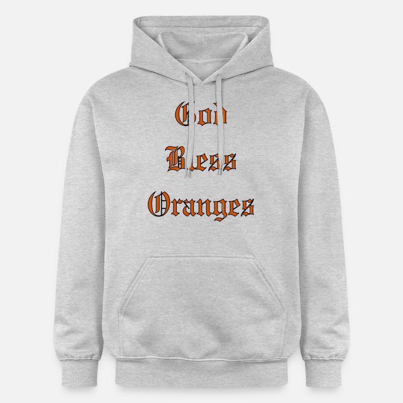 GodBlessOranges - Sweat à capuche Softstyle® Gildan Unisexe - gris clair chiné