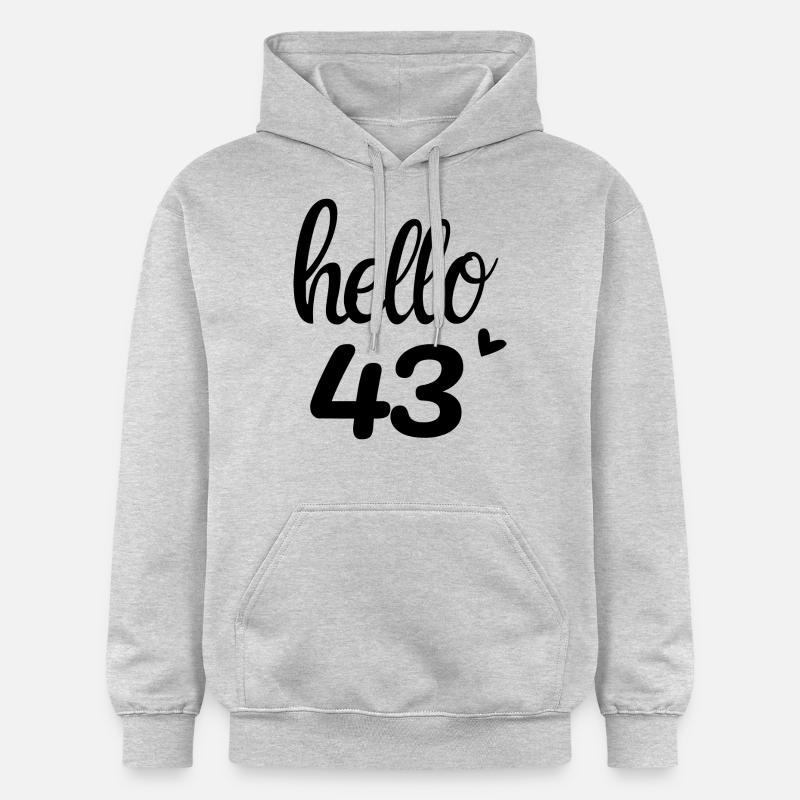 Hello 43 - Sweat à capuche Softstyle® Gildan Unisexe - gris clair chiné
