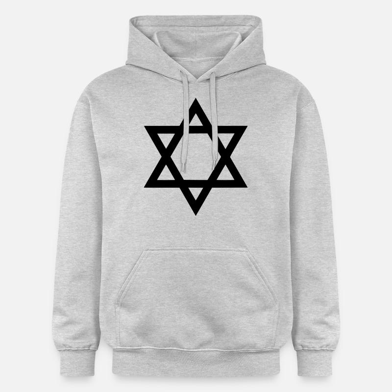 David Star - Sweat à capuche Softstyle® Gildan Unisexe - gris clair chiné