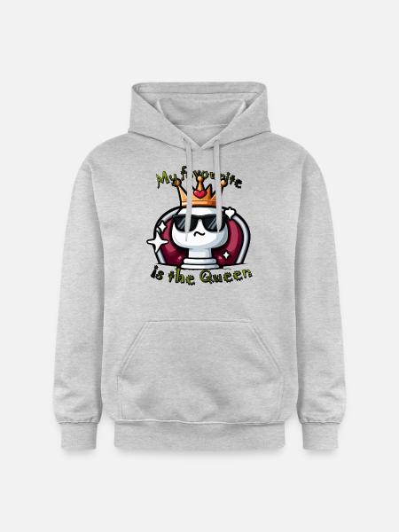 Königin im Glanz - Gildan Unisex Softstyle® Midweight Hoodie - Hellgrau meliert
