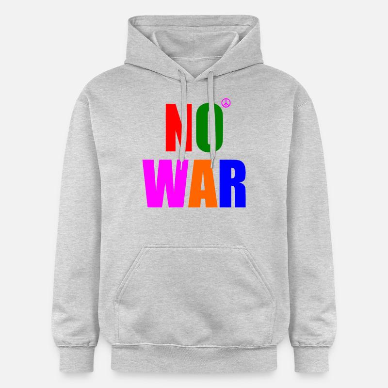 No war - Sweat à capuche Softstyle® Gildan Unisexe - gris clair chiné