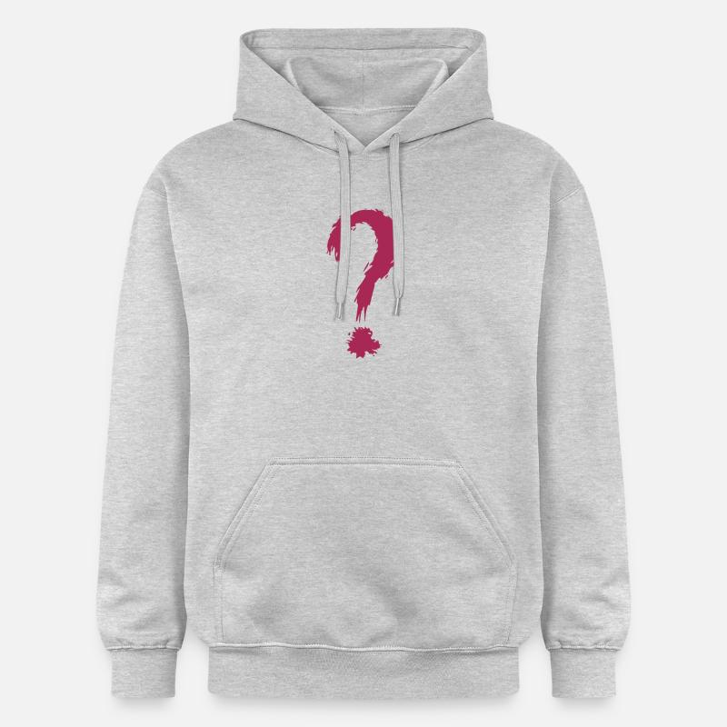 Point d'interrogation - Sweat à capuche Softstyle® Gildan Unisexe - gris clair chiné