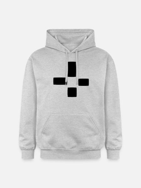 Square Pattern Four Shapes Shape - Gildan Unisex Softstyle® Midweight Hoodie - light heather grey