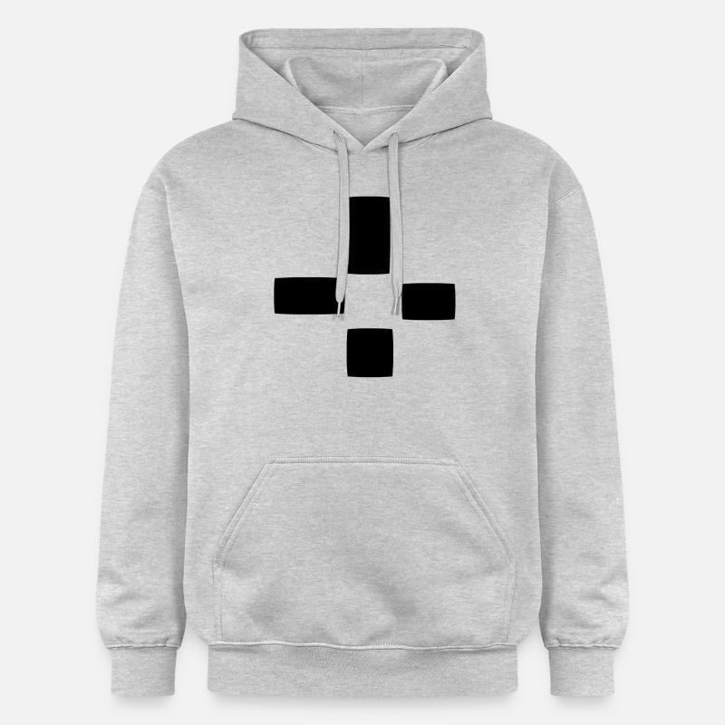 Square Pattern Four Shapes Shape - Gildan Unisex Softstyle® Midweight Hoodie - light heather grey