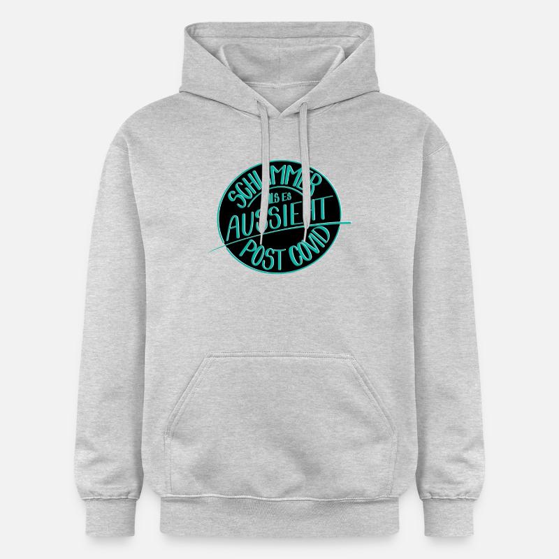 Pire qu’il n’y paraît, l’après-Covid - Sweat à capuche Softstyle® Gildan Unisexe - gris clair chiné