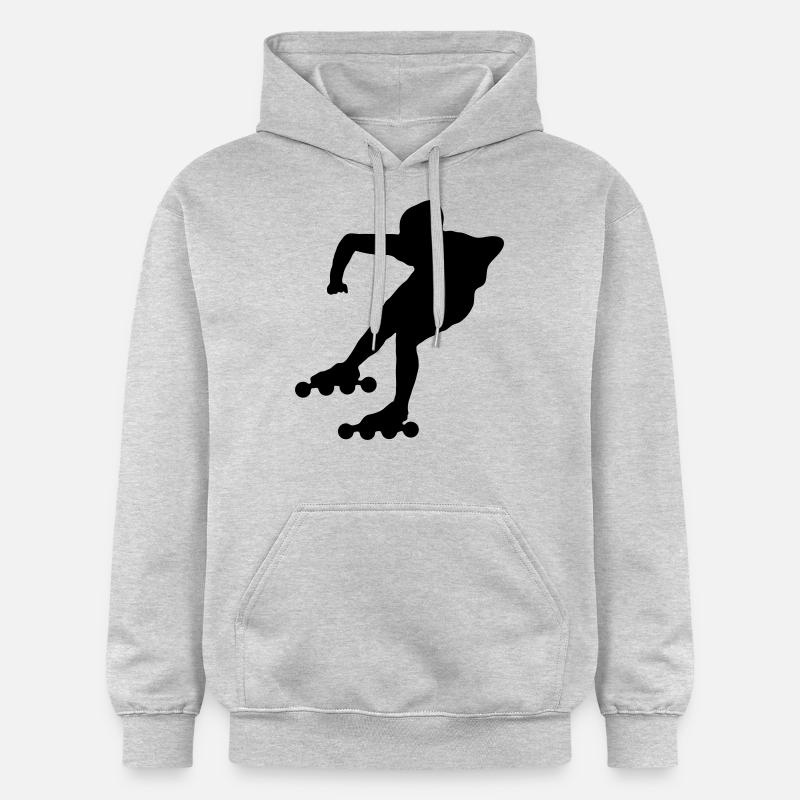 roller_skating - Sweat à capuche Softstyle® Gildan Unisexe - gris clair chiné