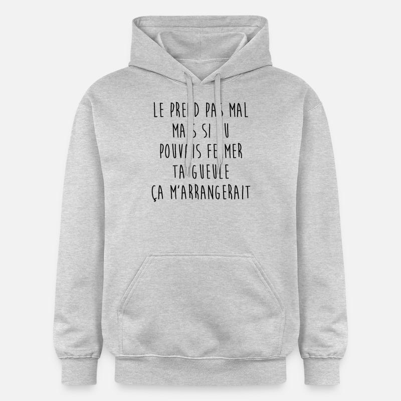 Le prend pas mal mais... - Sweat à capuche Softstyle® Gildan Unisexe - gris clair chiné