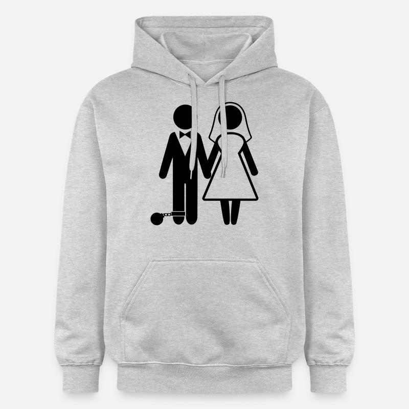 marié - Sweat à capuche Softstyle® Gildan Unisexe - gris clair chiné