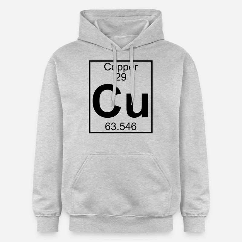 Element 29 - Cu (copper) - Full - Gildan Unisex Softstyle® Midweight Hoodie - Hellgrau meliert