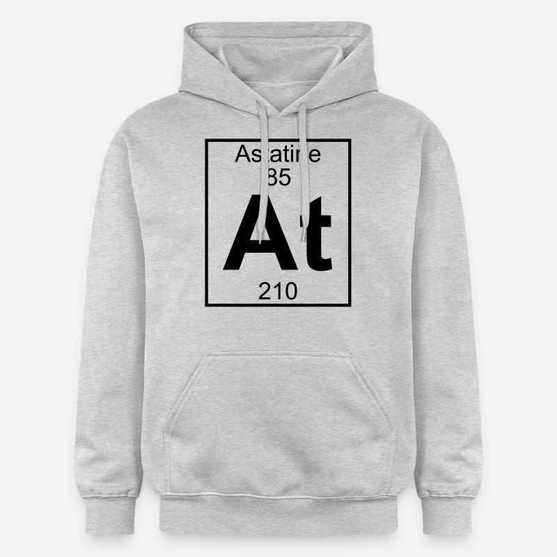 Element 085 - At (astatine) - Full - Sweat à capuche Softstyle® Gildan Unisexe - gris clair chiné