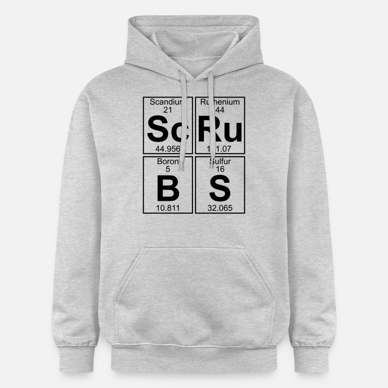 Sc-Ru-B-S (scrubs) - Full - Sweat à capuche Softstyle® Gildan Unisexe - gris clair chiné