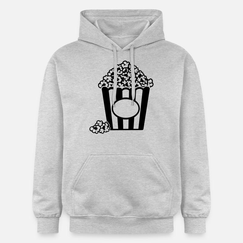 Pop-corn - Sweat à capuche Softstyle® Gildan Unisexe - gris clair chiné