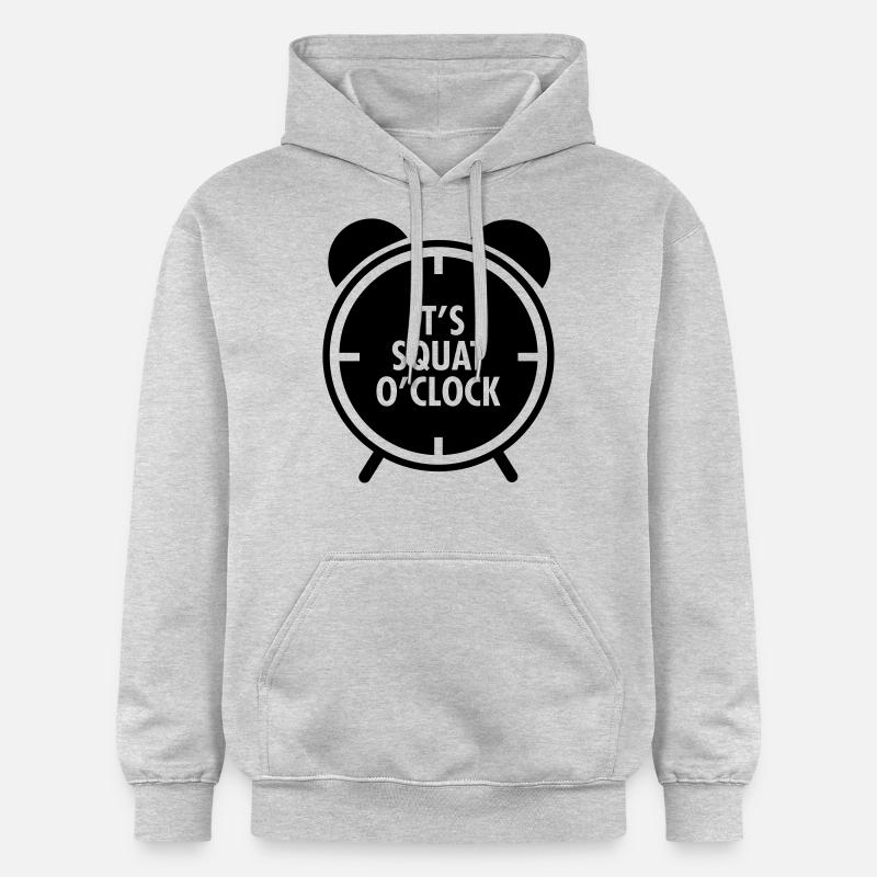 It's Squat O'Clock - Sweat à capuche Softstyle® Gildan Unisexe - gris clair chiné