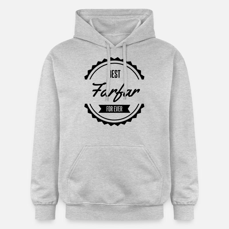 best farfar fader morfar - Sweat à capuche Softstyle® Gildan Unisexe - gris clair chiné