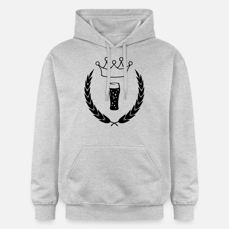 bier_symbol_01 - Sweat à capuche Softstyle® Gildan Unisexe - gris clair chiné
