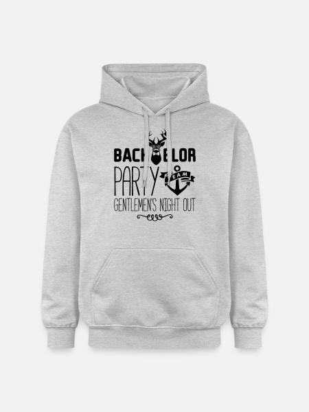 bachelor party gentlemens - Gildan Unisex Softstyle® Midweight Hoodie - Hellgrau meliert