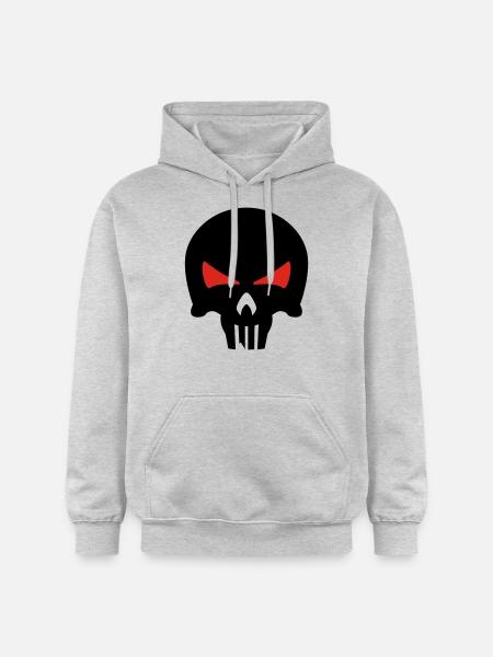 bone head - Gildan Unisex Softstyle® Midweight Hoodie - Hellgrau meliert