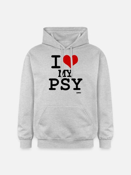 i love my psy - Gildan Unisex Softstyle® Midweight Hoodie - light heather grey