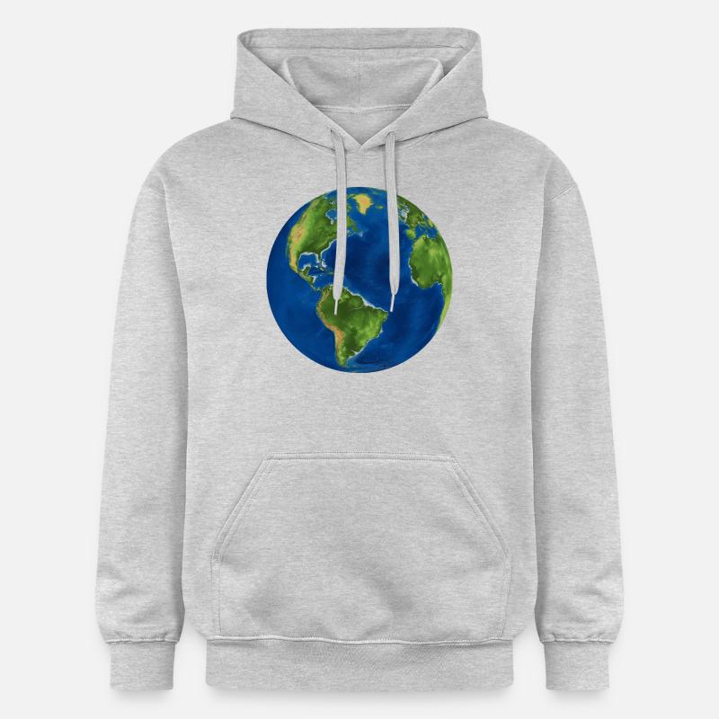 globe - Sweat à capuche Softstyle® Gildan Unisexe - gris clair chiné