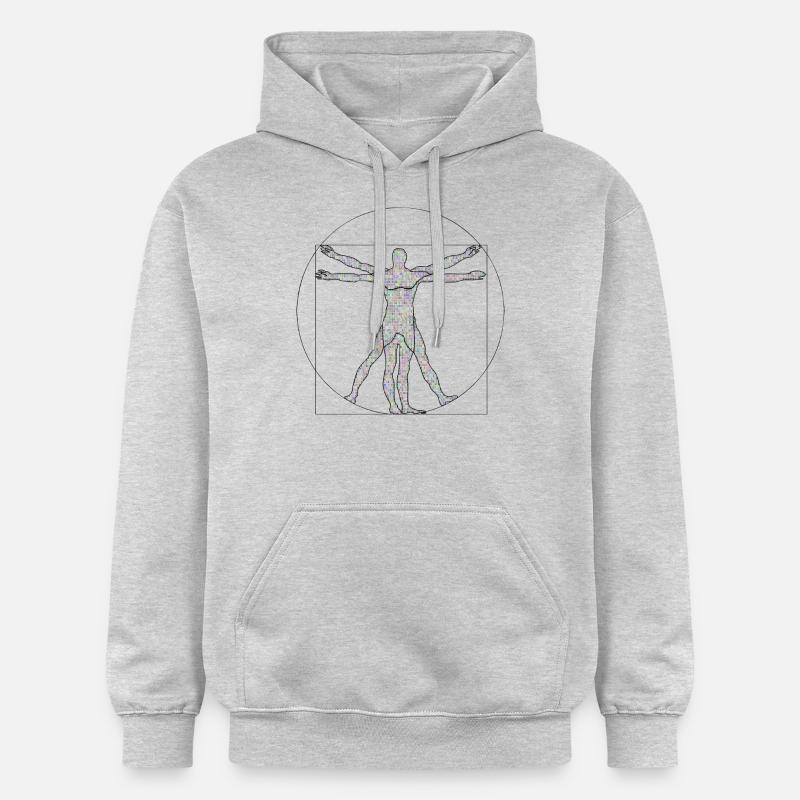 Da Vinci Programmierer Geschenkidee - Gildan Unisex Softstyle® Midweight Hoodie - Hellgrau meliert