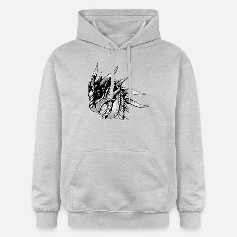 le Dragon - The Dragon - Sweat à capuche Softstyle® Gildan Unisexe - gris clair chiné