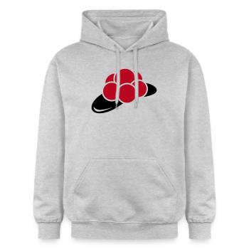 Bollenhut - Gildan Unisex Softstyle® Midweight Hoodie - Hellgrau meliert - Vorne - Liana (172cm) & Jaron (178cm)