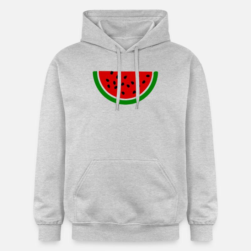 Melon pastèque - Sweat à capuche Softstyle® Gildan Unisexe - gris clair chiné