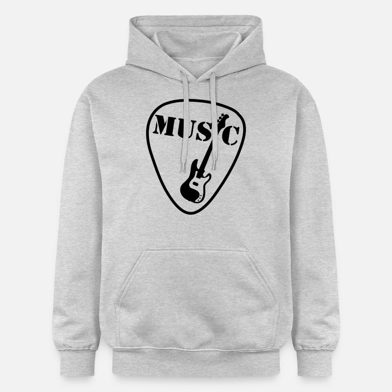 guitare plectre - Sweat à capuche Softstyle® Gildan Unisexe - gris clair chiné