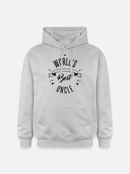 WORLD'S BEST UNCLE - Gildan Unisex Softstyle® Midweight Hoodie - light heather grey