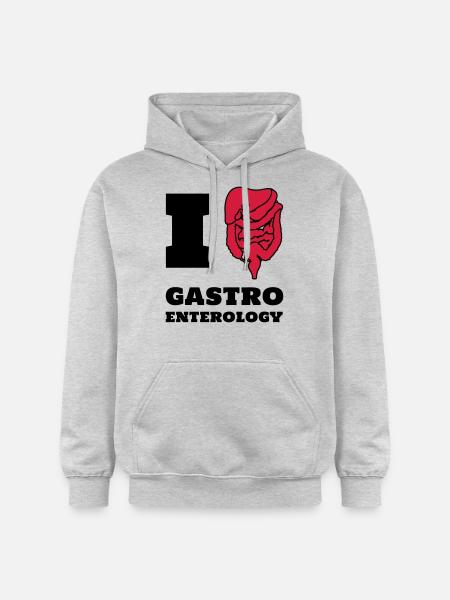 I love gastroenterology - Gildan Unisex Softstyle® Midweight Hoodie - Hellgrau meliert