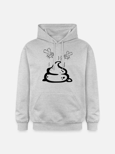 Scheisse mit Fliegenpaar - Gildan Unisex Softstyle® Midweight Hoodie - Hellgrau meliert