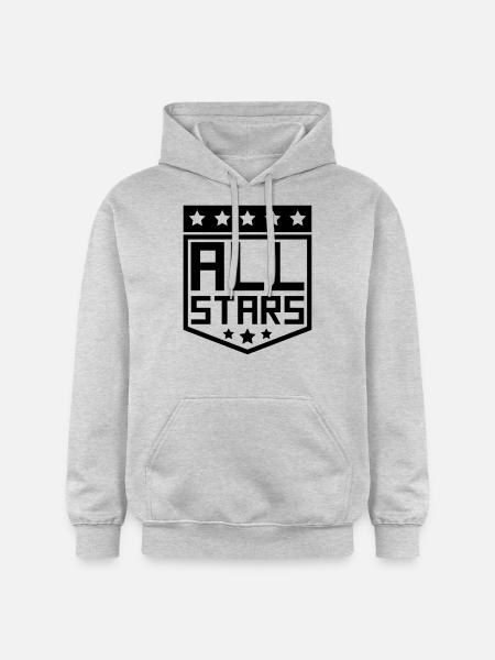 Allstars écusson insigne de grade - Sweat à capuche Softstyle® Gildan Unisexe - gris clair chiné