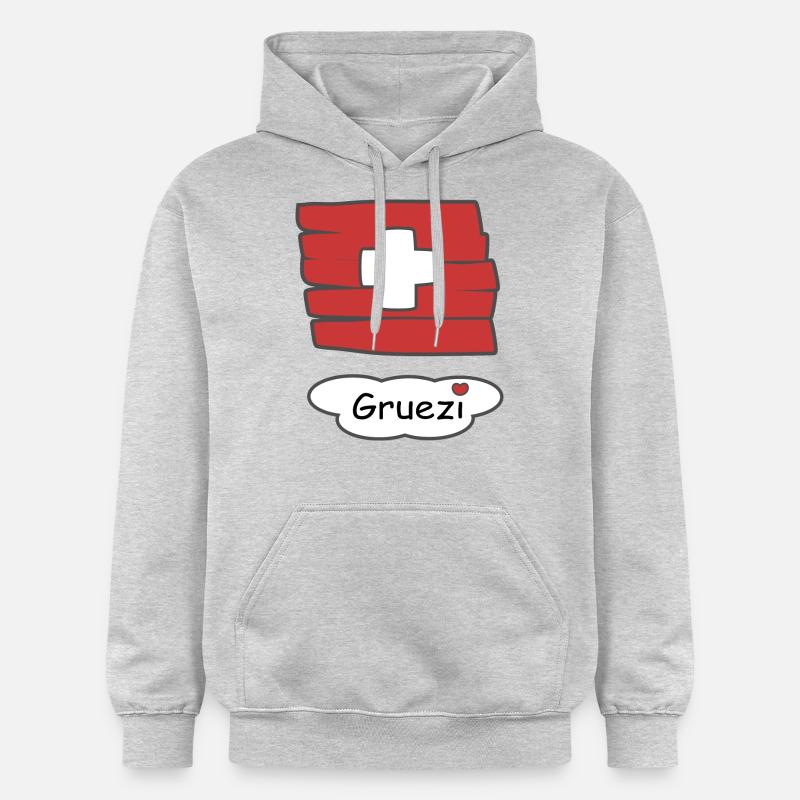Formules de politesse - Sweat à capuche Softstyle® Gildan Unisexe - gris clair chiné