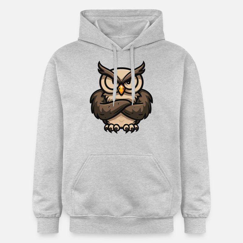 hibou - Sweat à capuche Softstyle® Gildan Unisexe - gris clair chiné