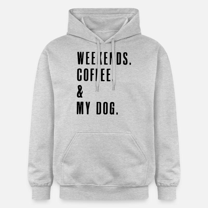 café du week-end - Sweat à capuche Softstyle® Gildan Unisexe - gris clair chiné