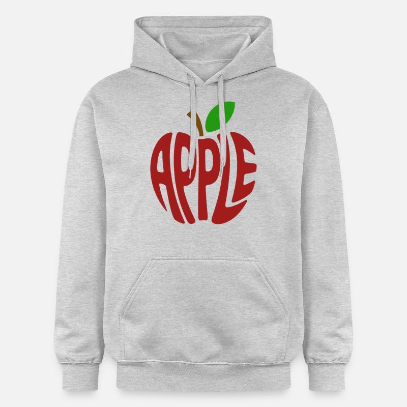 Pomme - Logo Cool Fruit - Sweat à capuche Softstyle® Gildan Unisexe - gris clair chiné